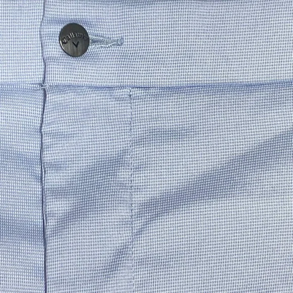 Callaway Opti-Dri Mens 50B Light Blue Micro Texture Golf Shorts Big & Tall - Picture 4 of 10